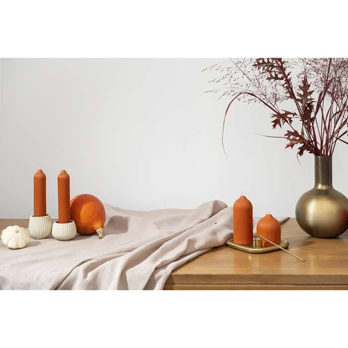 Подсвечник треугольный с титановым покрытием из коллекции Edge, 21х17 см TKANO TK22-DEC-CNH0002