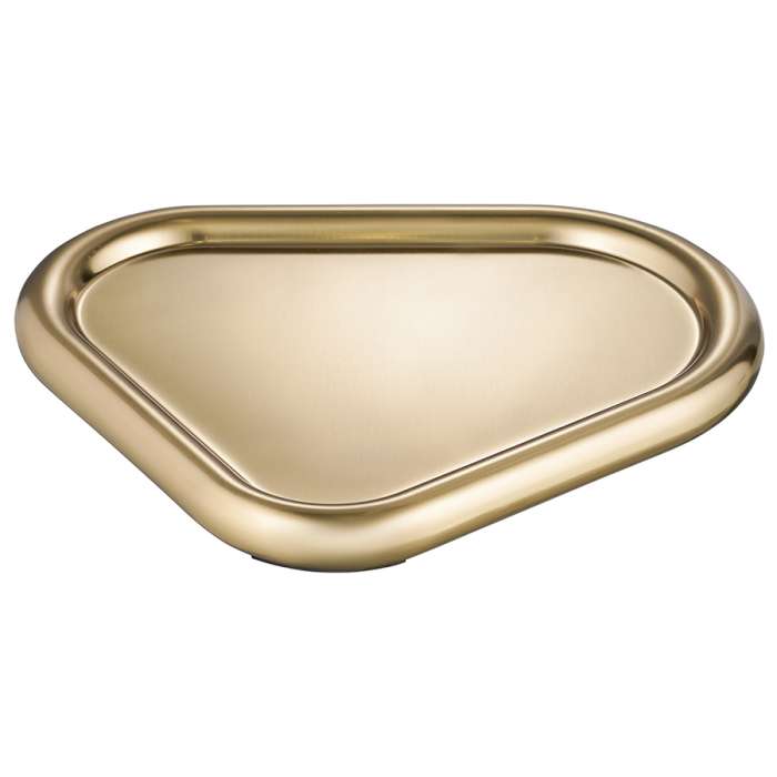 Подсвечник треугольный с титановым покрытием из коллекции Edge, 21х17 см TKANO TK22-DEC-CNH0002