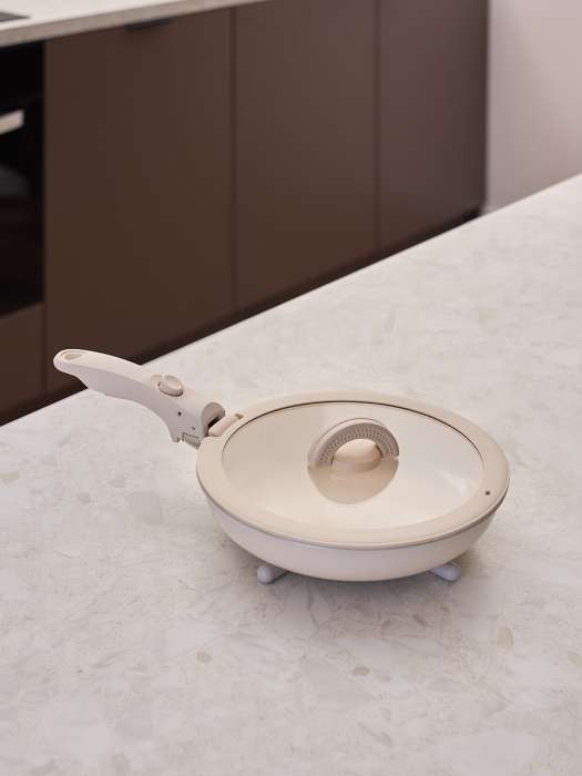 Набор посуды для приготовления со съемной ручкой smart ceramic, 7 предметов, цвета топленого молока Smart Solutions SS0000323