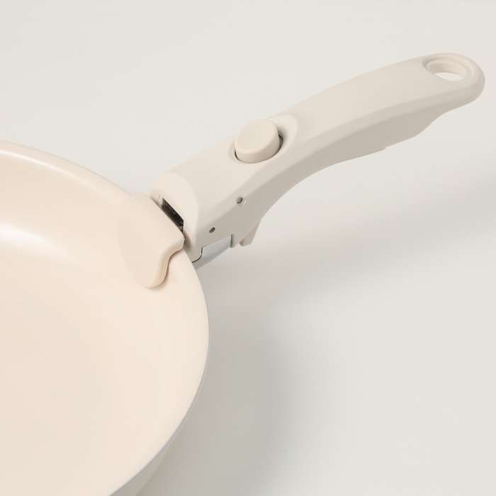 Набор посуды для приготовления со съемной ручкой smart ceramic, 7 предметов, цвета топленого молока Smart Solutions SS0000323