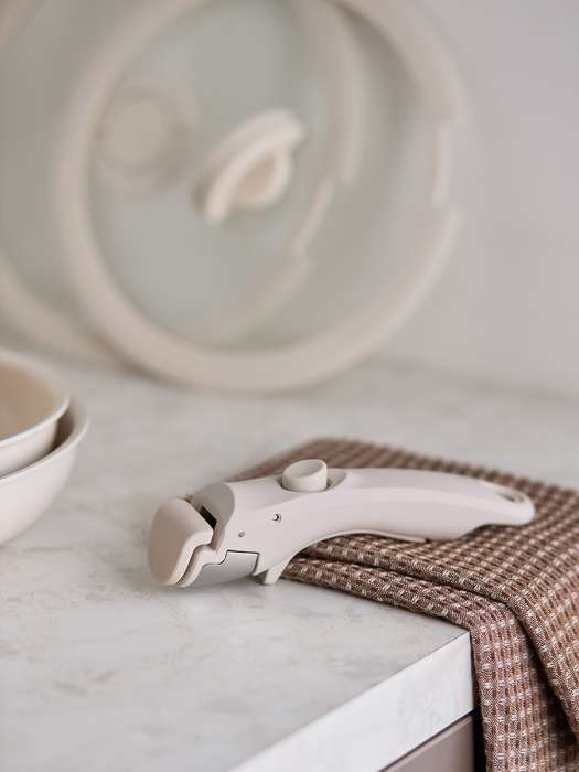 Набор посуды для приготовления со съемной ручкой smart ceramic, 7 предметов, цвета топленого молока Smart Solutions SS0000323