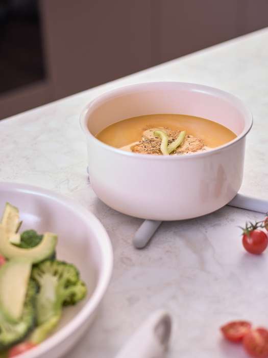 Набор посуды для приготовления со съемной ручкой smart ceramic, 7 предметов, цвета топленого молока Smart Solutions SS0000323