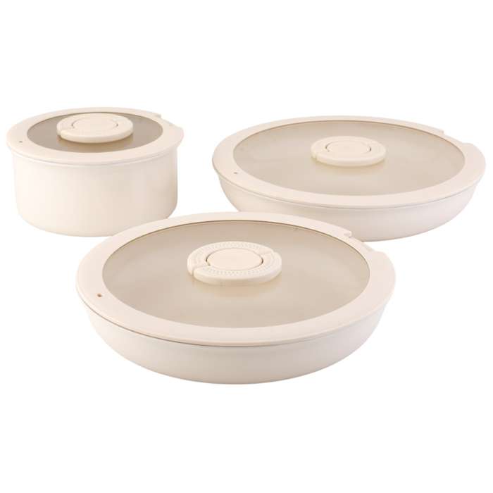 Набор посуды для приготовления со съемной ручкой smart ceramic, 7 предметов, цвета топленого молока Smart Solutions SS0000323