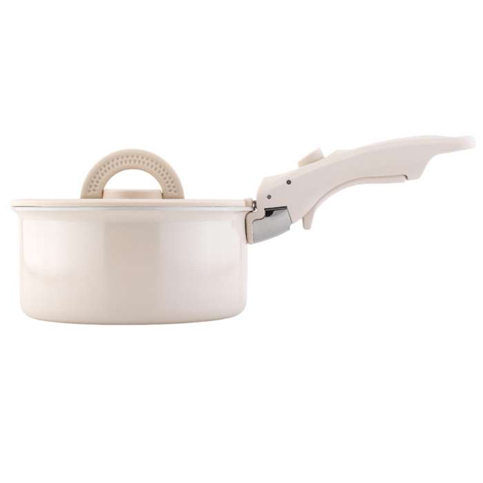 Набор посуды для приготовления со съемной ручкой smart ceramic, 7 предметов, цвета топленого молока Smart Solutions SS0000323