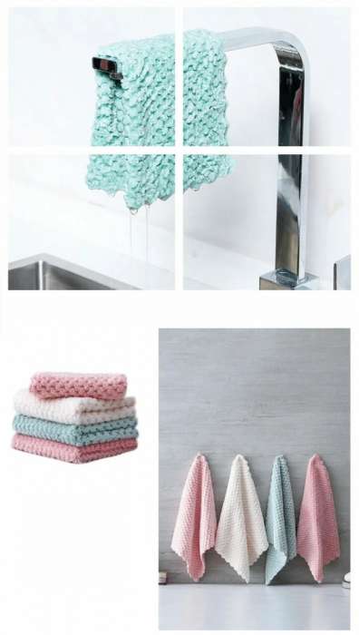 Салфетки из микроволокна универсальные 4 шт. BOOMJOY JY3467