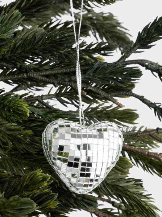 Игрушка елочная, 3х5 см, пенопласт/стекло, Сердце, Event ANNA LAFARG ANLAF-7099241078