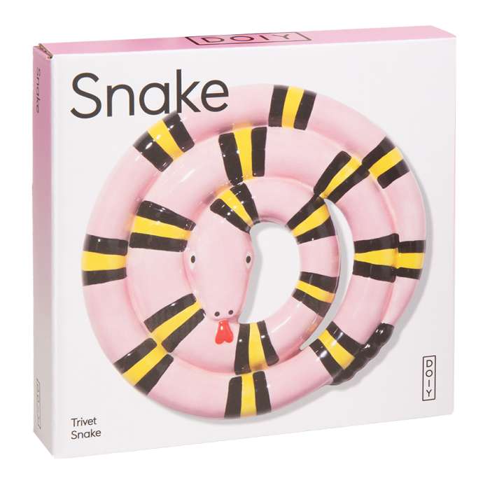 Подставка под горячее snake, розовая DOIY DYTRVSNPK