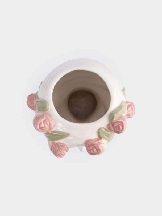 Ваза для цветов, 30 см, керамика, молочная, Женщина с тюльпанами, Tulip ANNA LAFARG ANLAF-FDW-130525-5