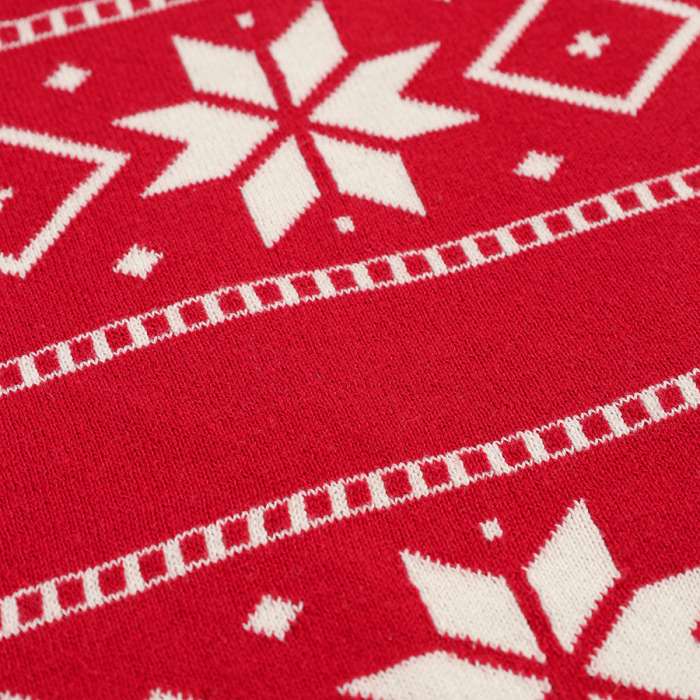 Плед из хлопка с новогодним рисунком frostwork из коллекции new year essential, 130x180 см Tkano TK25-TH0006