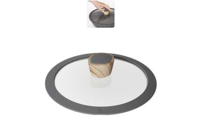 Стеклянная крышка с силиконовым ободом, 20 см, MINERALICA (Минералика)