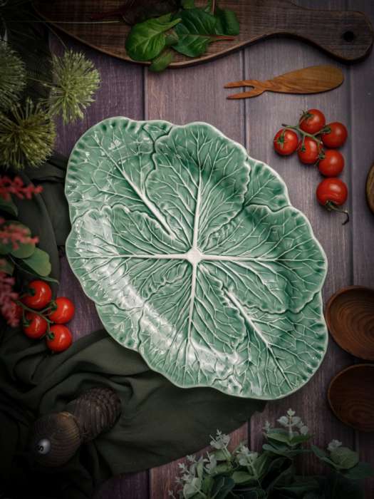 Блюдо овальное 37,5х26,3 см h 3 см, Cabbage CASA DI FORTUNA CDF CB10