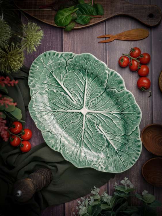 Блюдо овальное 37,5х26,3 см h 3 см, Cabbage CASA DI FORTUNA CDF CB10