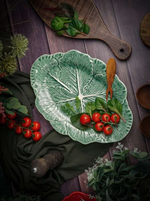 Блюдо овальное 37,5х26,3 см h 3 см, Cabbage CASA DI FORTUNA CDF CB10