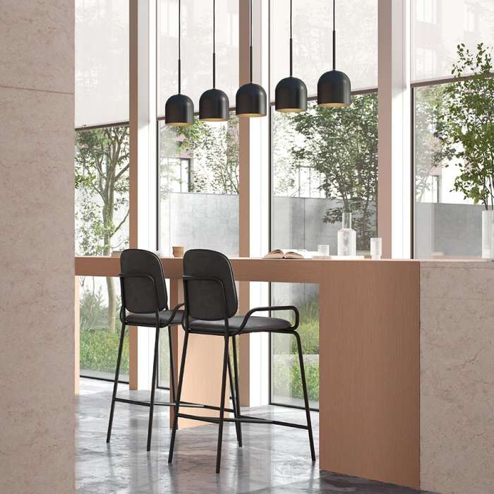 Стул барный ror, 2 frame, велюр, черный/черный LATITUDE RORBCH2FRBKVLRBK