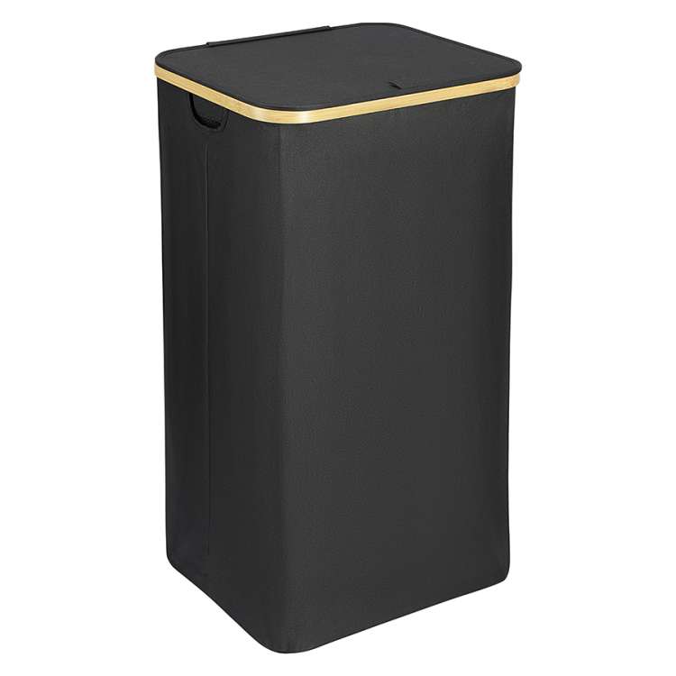 Корзина для белья neat tall, 41х35х74 см, черная Smart Solutions SS0000150