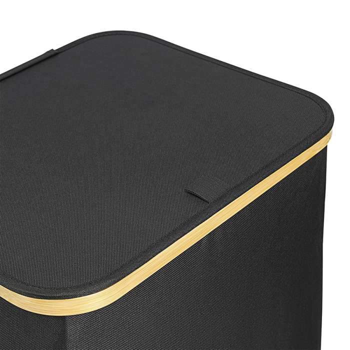 Корзина для белья neat tall, 41х35х74 см, черная Smart Solutions SS0000150