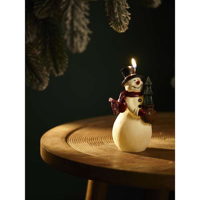 Свеча декоративная festive snowman из коллекции new year essential, 15 см Tkano TK24-NY_CND0009