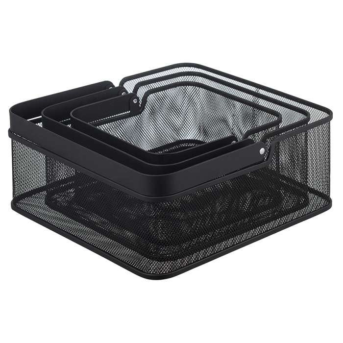Корзина для хранения ferrant, 25х25х12 см, черная Bergenson Bjorn BB000080