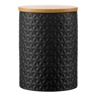 Банка для хранения керамическая farah, 900 мл, черная Liberty Jones WNM_LJ_JRFRH_CR_BLK_11