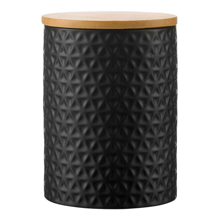 Банка для хранения керамическая farah, 900 мл, черная Liberty Jones WNM_LJ_JRFRH_CR_BLK_11