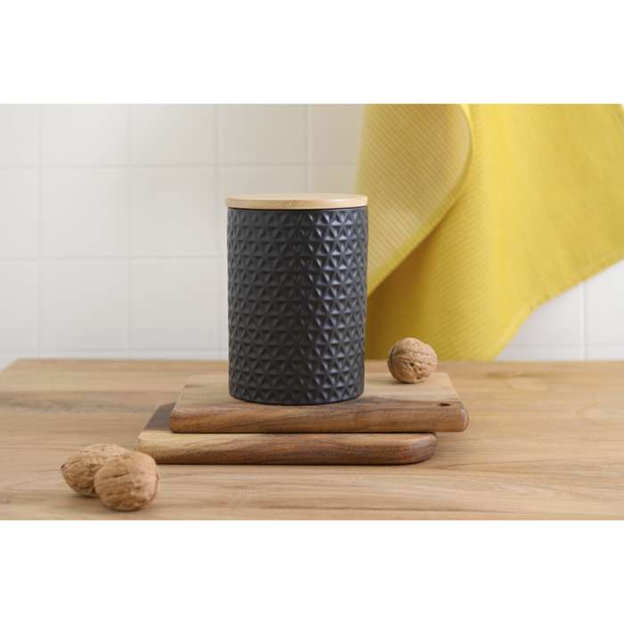 Банка для хранения керамическая farah, 900 мл, черная Liberty Jones WNM_LJ_JRFRH_CR_BLK_11