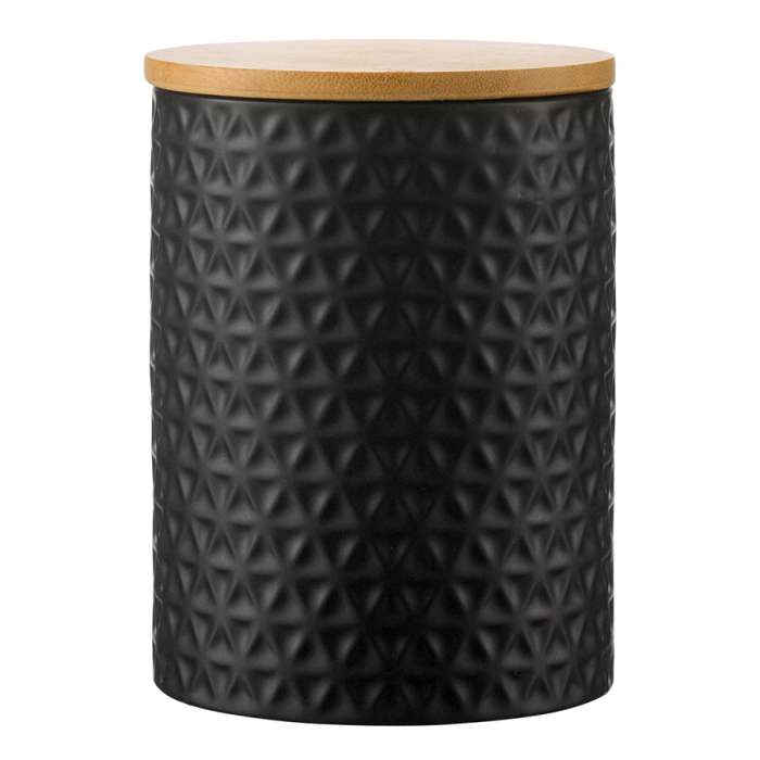 Банка для хранения керамическая farah, 900 мл, черная Liberty Jones WNM_LJ_JRFRH_CR_BLK_11