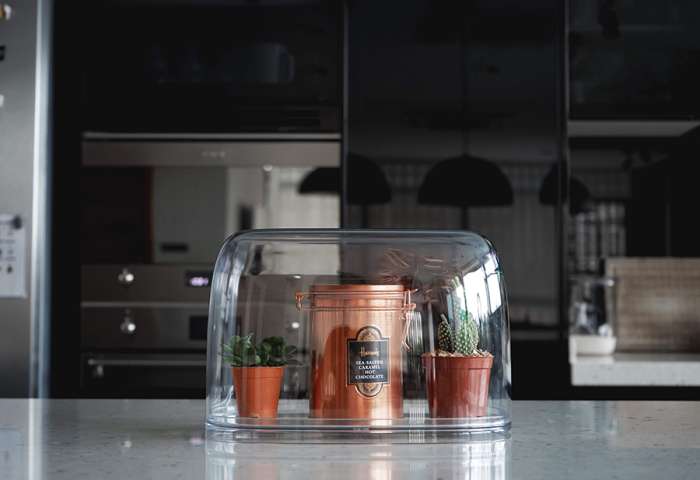 Контейнер с мерной ложкой lucky mouse, 7 л QUALY QL10298-CL-GY