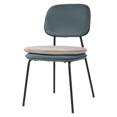 Стул pea, велюр, сине-зеленый/бежевый Bergenson Bjorn BB0000614