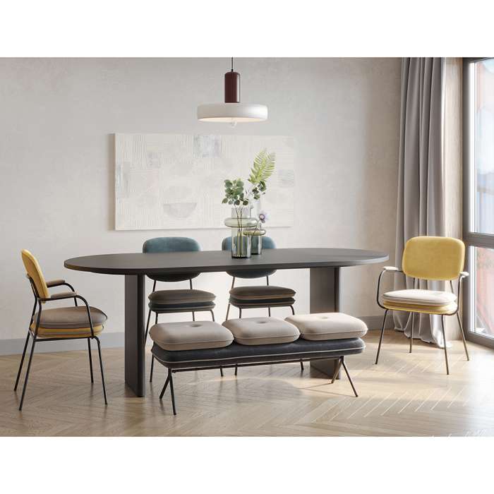 Стул pea, велюр, сине-зеленый/бежевый Bergenson Bjorn BB0000614