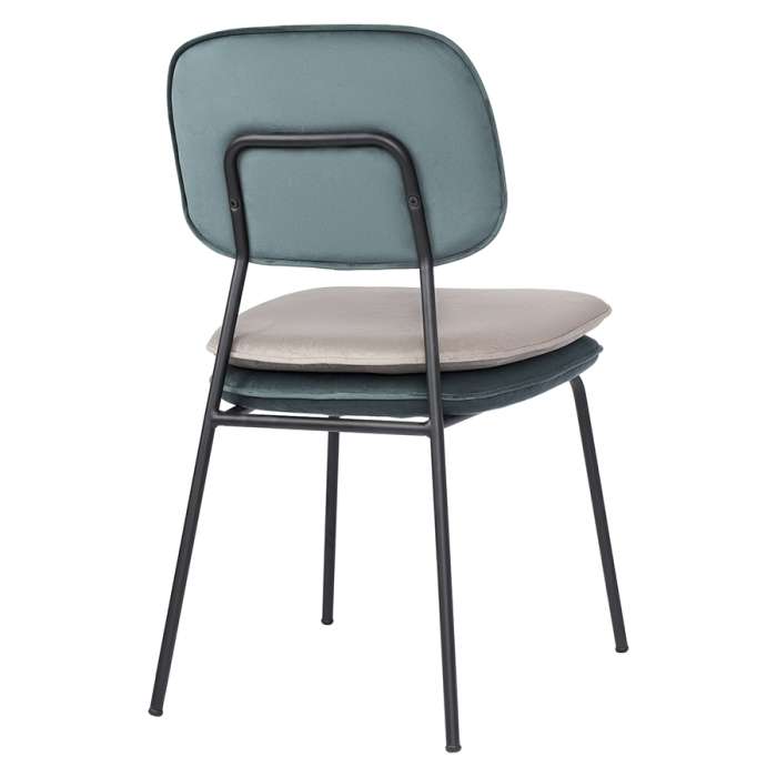 Стул pea, велюр, сине-зеленый/бежевый Bergenson Bjorn BB0000614