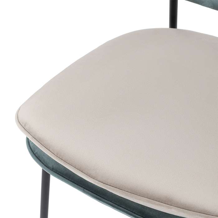 Стул pea, велюр, сине-зеленый/бежевый Bergenson Bjorn BB0000614