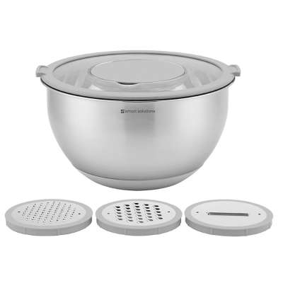 Миска стальная balance с крышкой и терками, 5 л Smart Solutions SS0000417