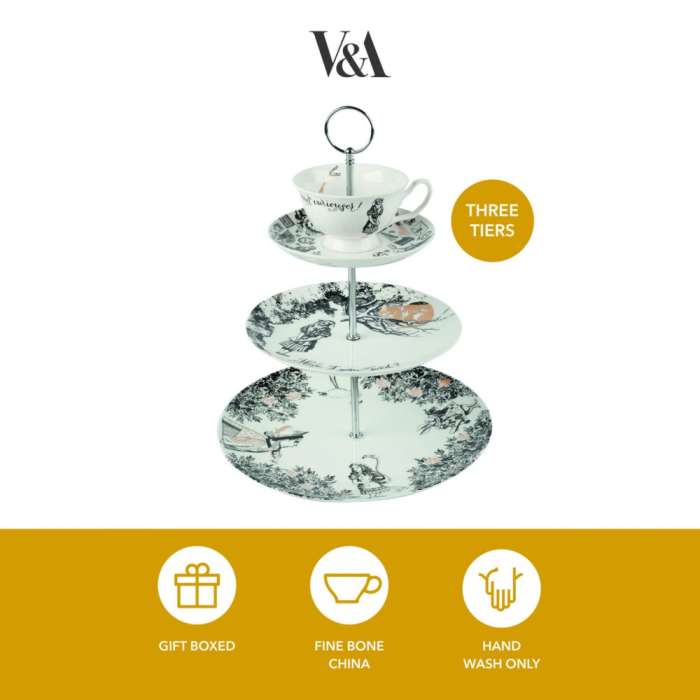 Блюдо этажерка для сладостей и фруктов Алиса в Стране Чудес V&A KITCHEN CRAFT 5200022