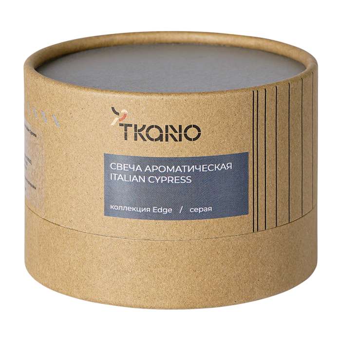 Свеча ароматическая italian cypress из коллекции edge, серый, 30 ч Tkano TK23-ARO0025