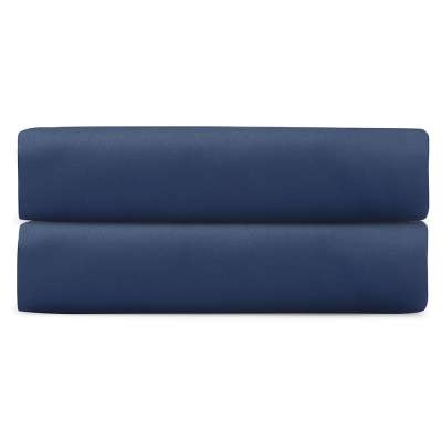 Простыня на резинке из премиального сатина темно-синего цвета из коллекции essential, 200х200х30 см Tkano TK24-FS0020