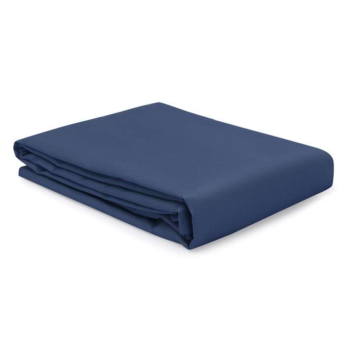 Простыня на резинке из премиального сатина темно-синего цвета из коллекции essential, 200х200х30 см Tkano TK24-FS0020