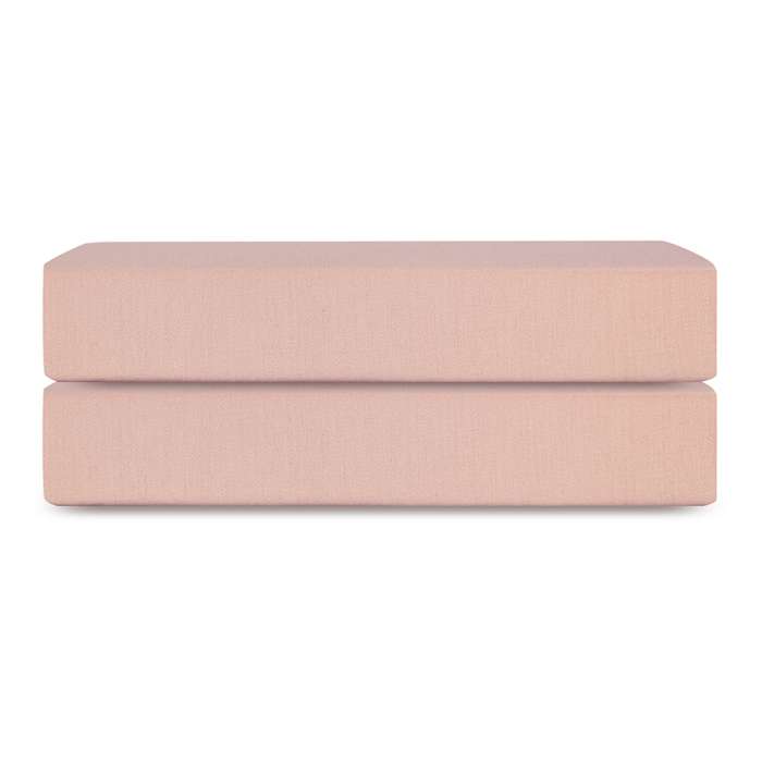 Простыня на резинке из премиального сатина цвета пыльной розы из коллекции essential, 160х200х30 см Tkano TK24-FS0047