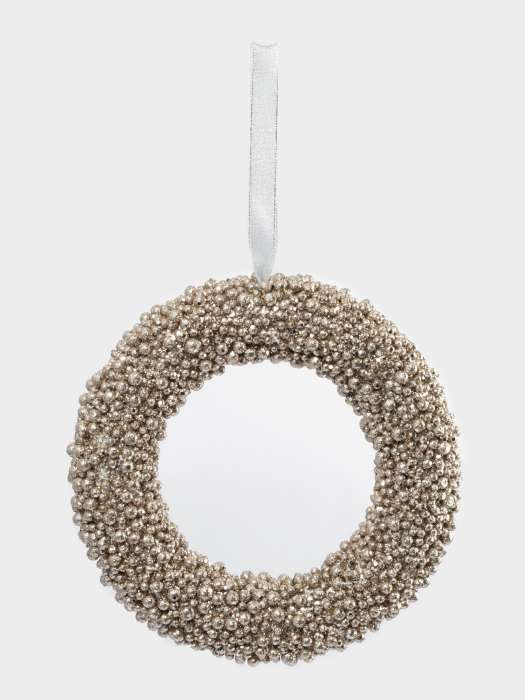 Венок декоративный, 25 см, полистирол, шампань, Celebration ANNA LAFARG ANLAF-KHNY-3