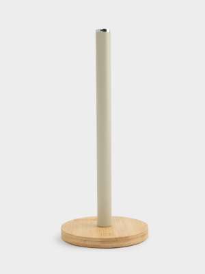 Держатель для бумажных полотенец, 34 см, металл/дерево, бежевый, Retro ANNA LAFARG ANLAF-W3831BM-FP