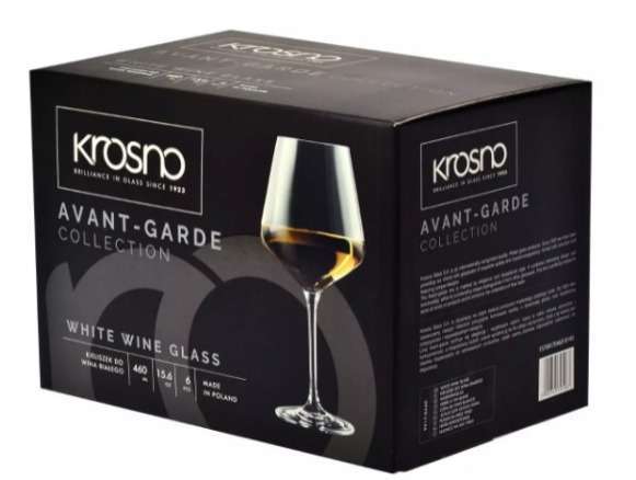 Набор бокалов для белого вина Krosno "Авангард. Шардоне" 460мл, 6 шт KRO-F579917046010140-6