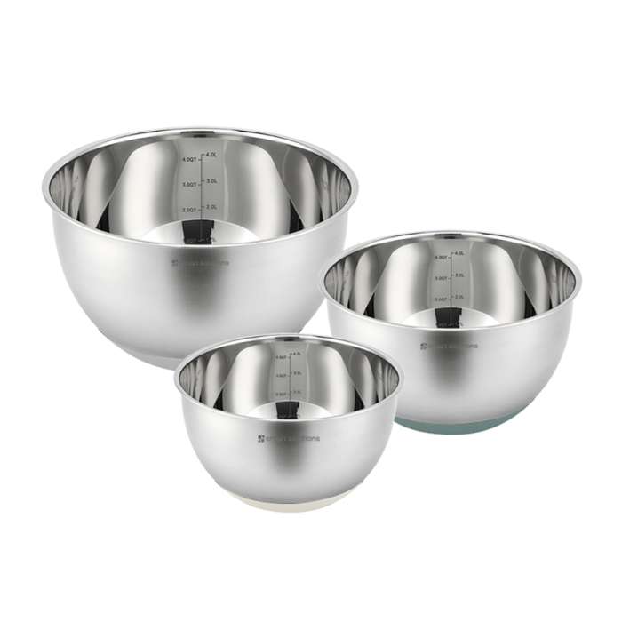 Набор стальных мисок balance с крышками и терками, 1,5 л/3 л/ 5 л Smart Solutions SS0000418