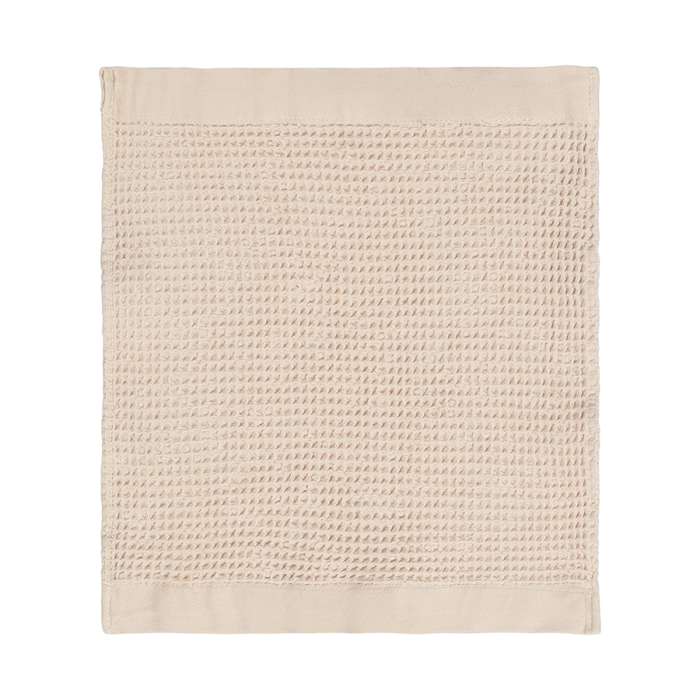 Полотенце для лица из умягченной вафли кремового цвета из коллекции essential, 30x30 см Tkano TK25-FT0004