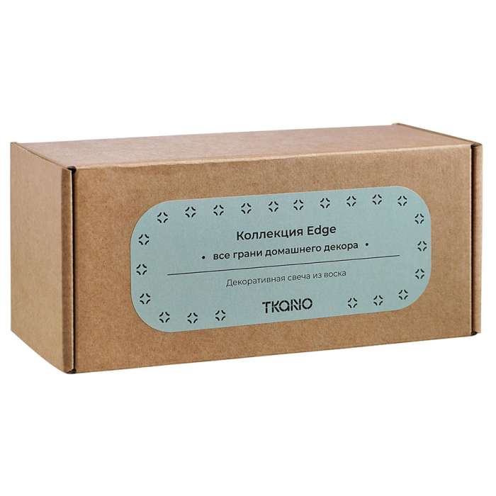 Свеча декоративная мятного цвета из коллекции Edge, 16,5 см TKANO TK22-CND0005