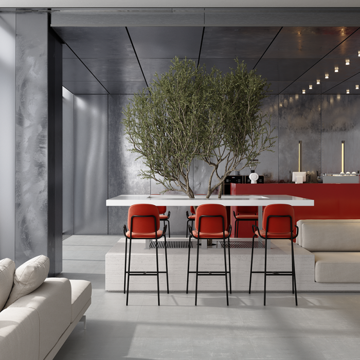 Стул барный ror, 2 frame, велюр, черный/темно-красный LATITUDE RORBCH2FRBKVLRDRD