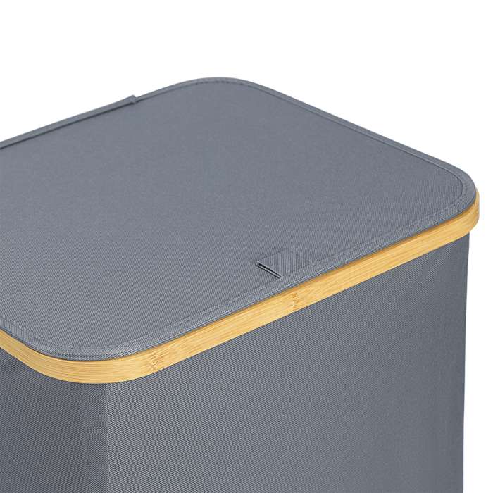 Корзина для белья neat mid, 40x33x43 см, серая Smart Solutions SS0000152