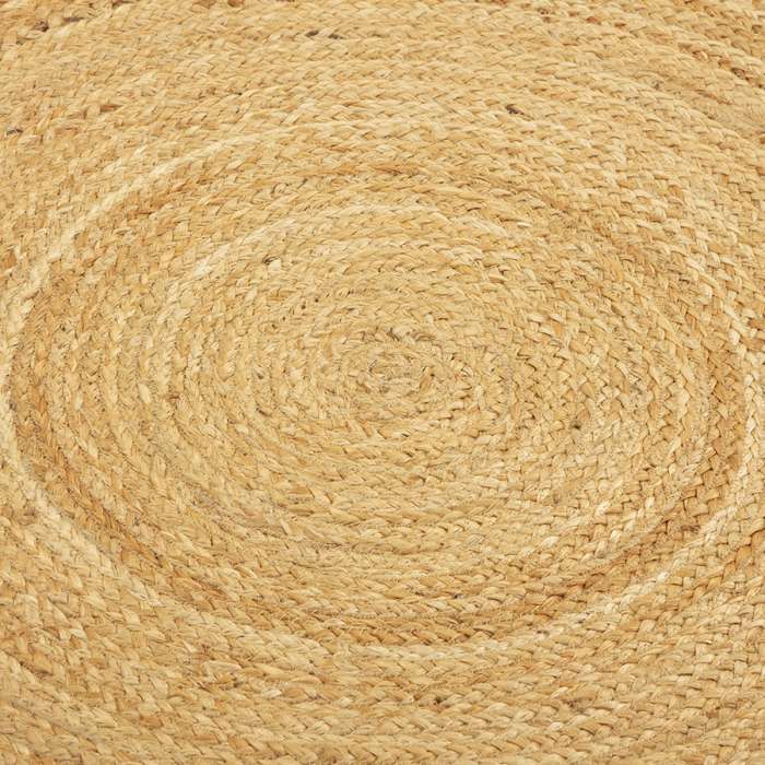 Ковер из джута круглый с вставками белого цвета из коллекции ethnic, 150см Tkano TK23-DR0076
