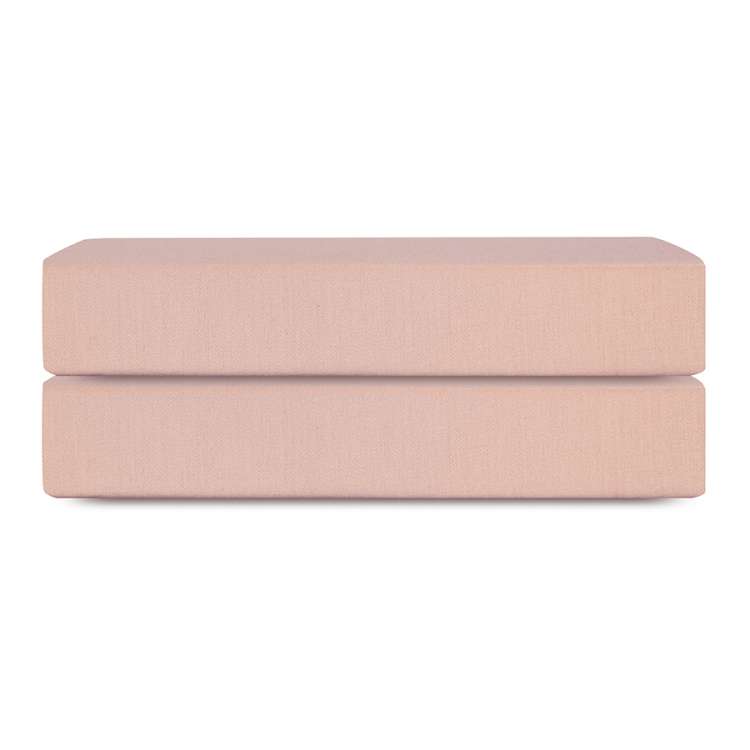 Простыня на резинке из премиального сатина цвета пыльной розы из коллекции essential, 180х200х30 см Tkano TK24-FS0048