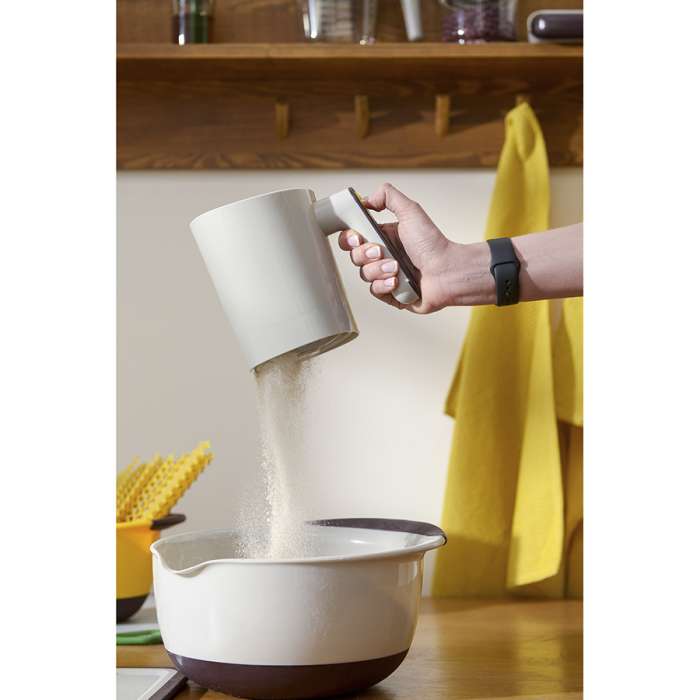 Просеиватель для муки на батарейках wheat, 1 л, светло-серый Smart Solutions SS-SF-SSABS-1