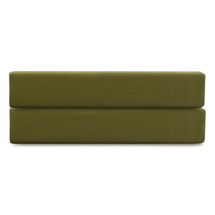 Простыня на резинке из премиального сатина светло-серого цвета из коллекции essential, 200х200х30 см Tkano TK25-FS0012