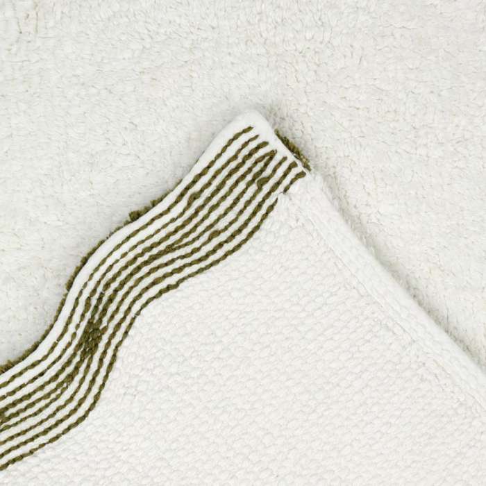 Коврик для ванной с кантом оливкового цвета из коллекции trendy ruffles, 50x80 см Tkano TK25-BM0006